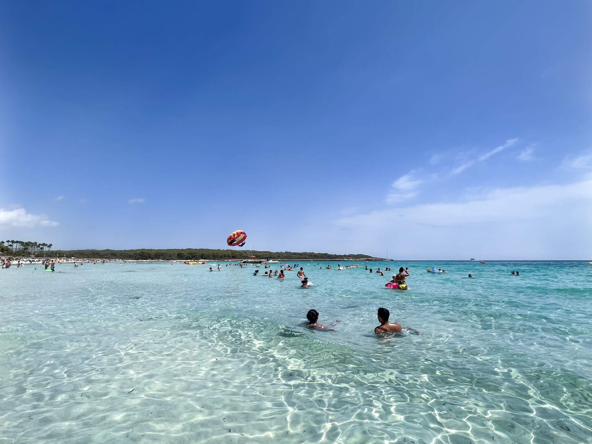 crystal clear water in mallorca