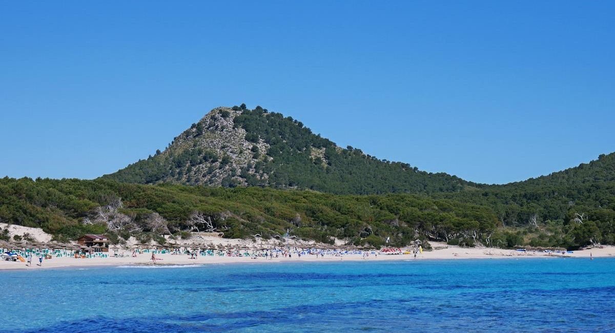 Cala Agulla na Majorce – plaża z niebieską flagą na Majorce