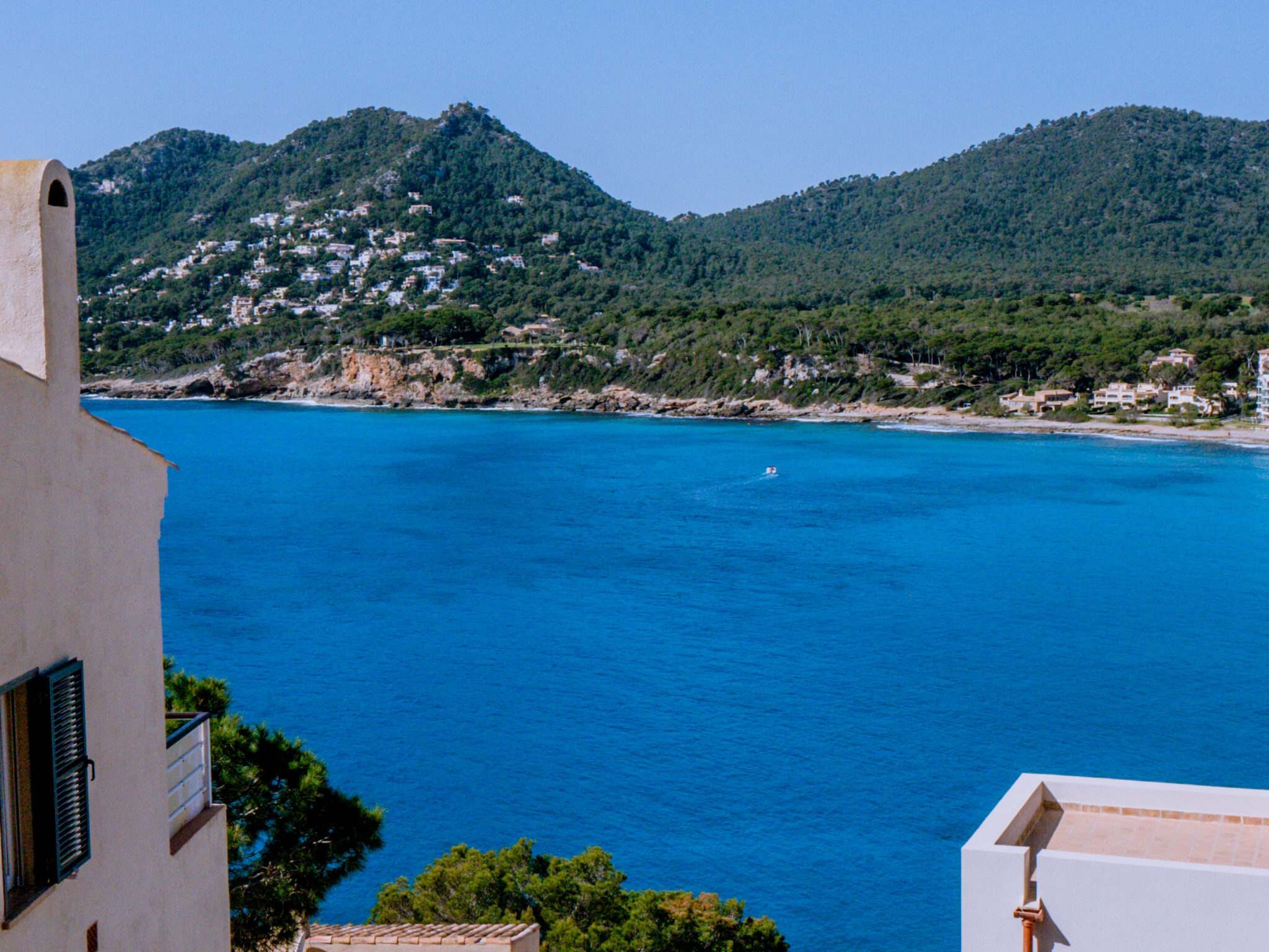 View of east coast of mallorca