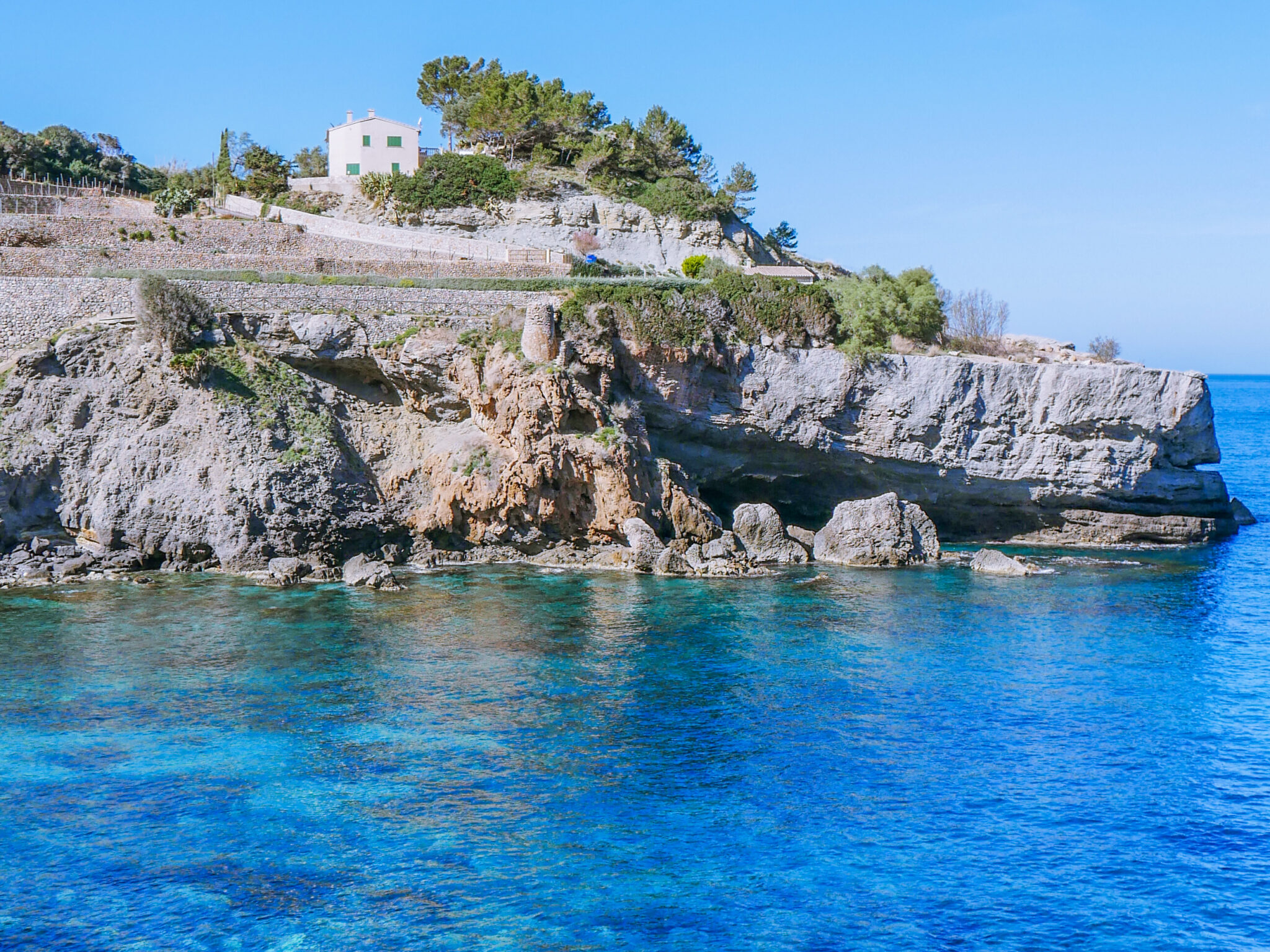 Cala banyalbufar in mallorca