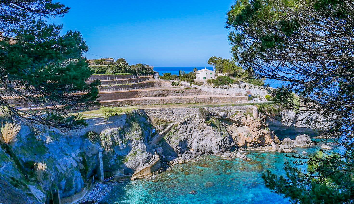 Cala banyalbufar in mallorca