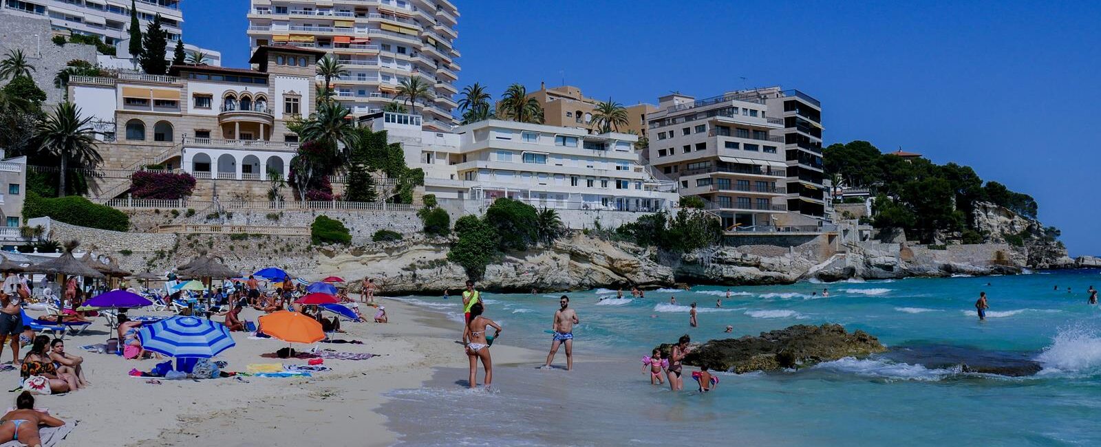 Cala Mayor – beautiful beach next to the big town in Majorca.