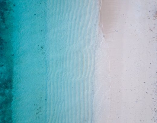 high angle photography of seashore