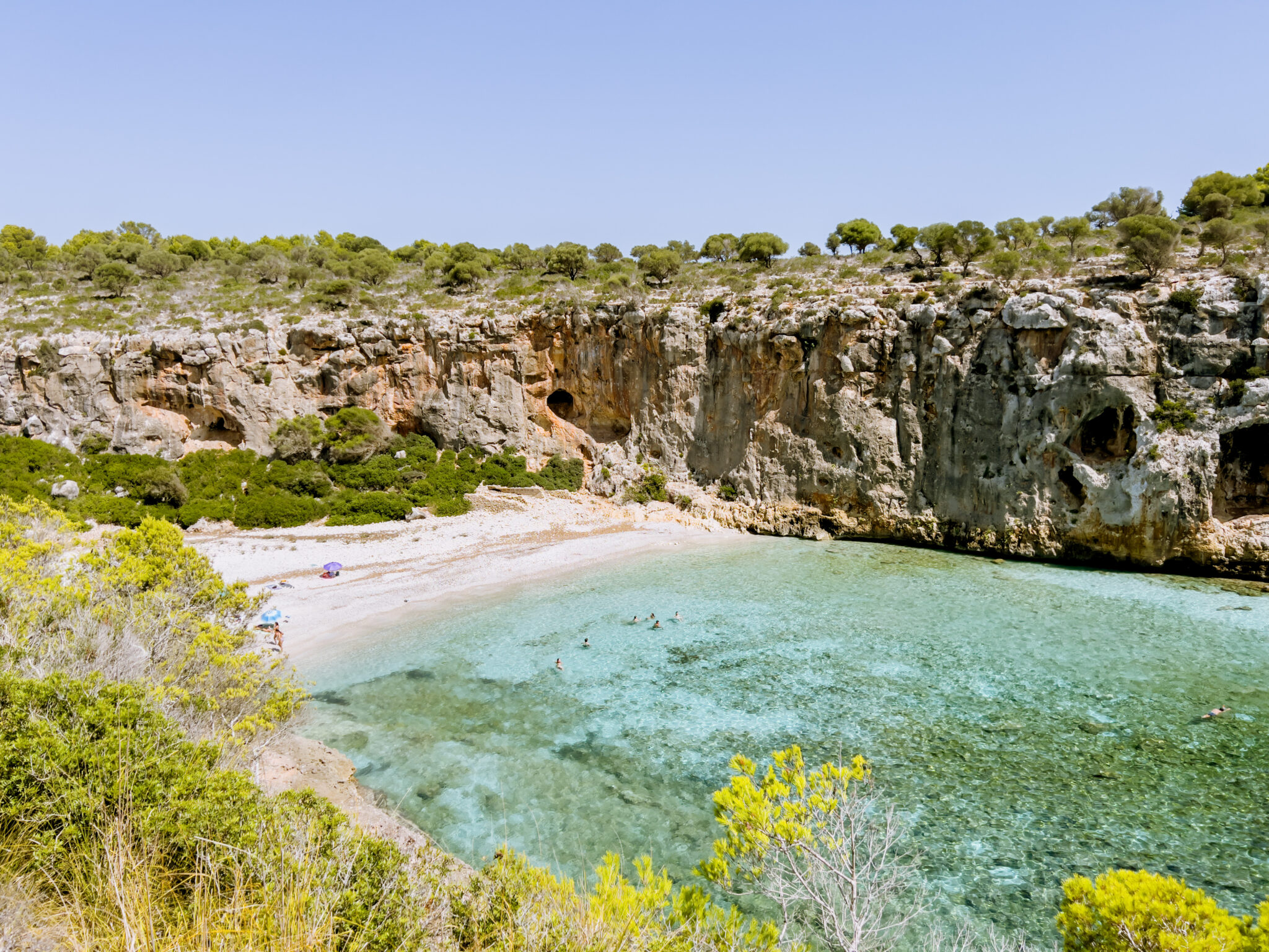 Sandy beach of cala magraner