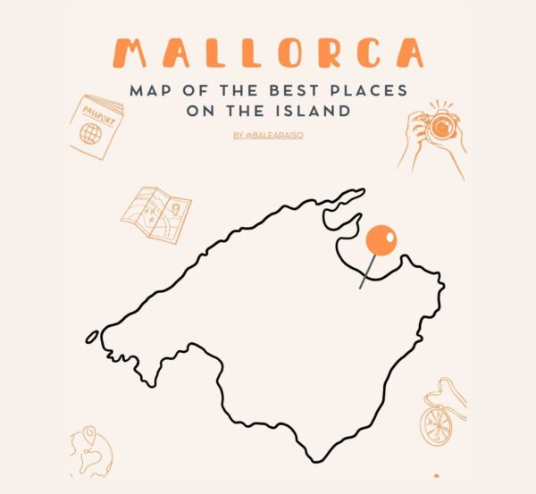 Map of THE BEST places in Majorca