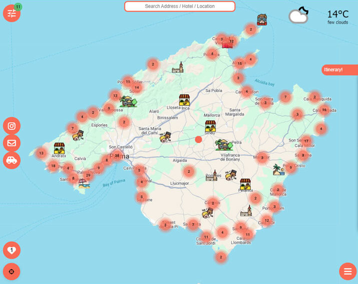 Majorca Attractions Map 60 Photos Morilly Majorca Attractions Map 60 Photos Morilly