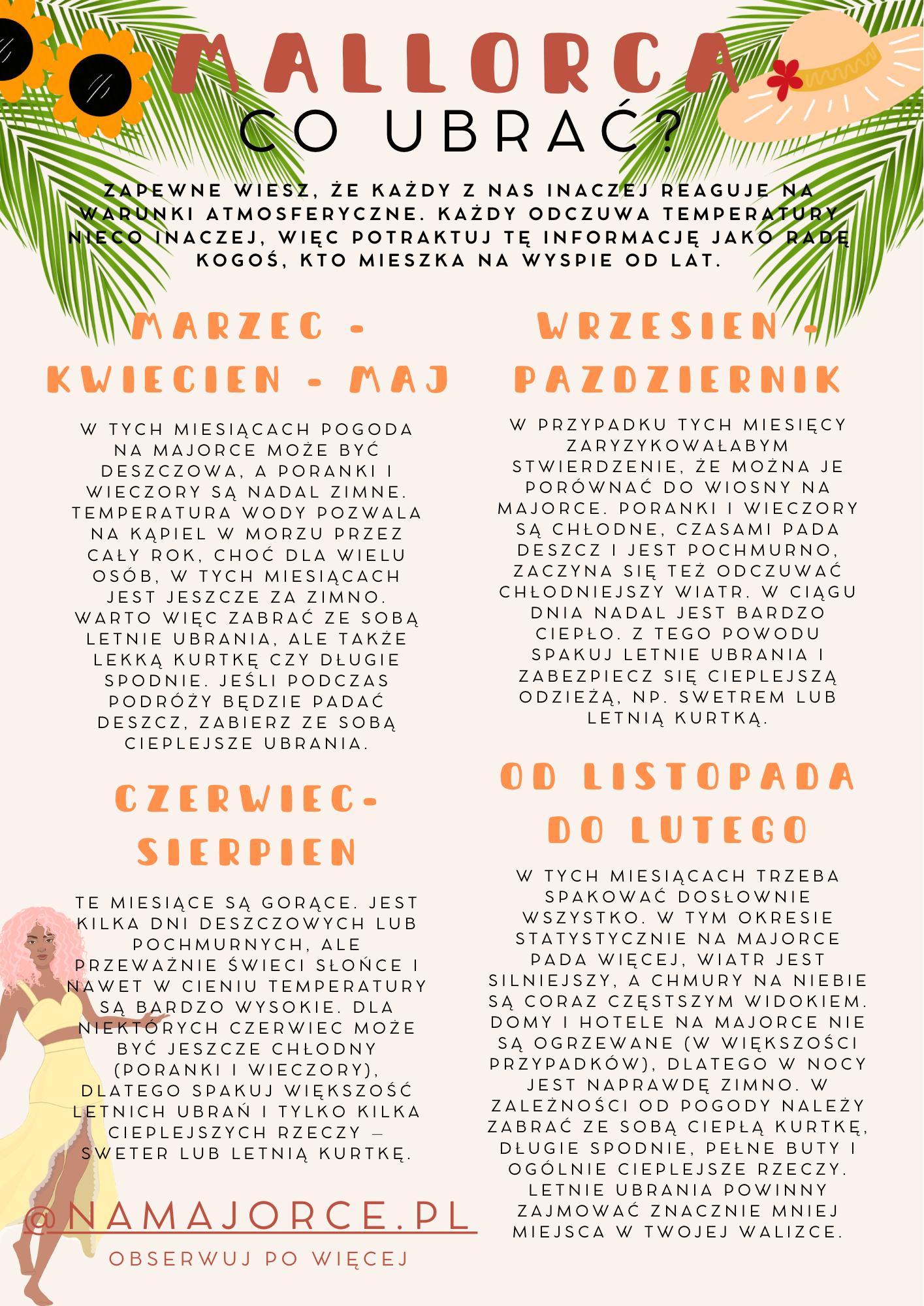 styczeń na majorce pogoda